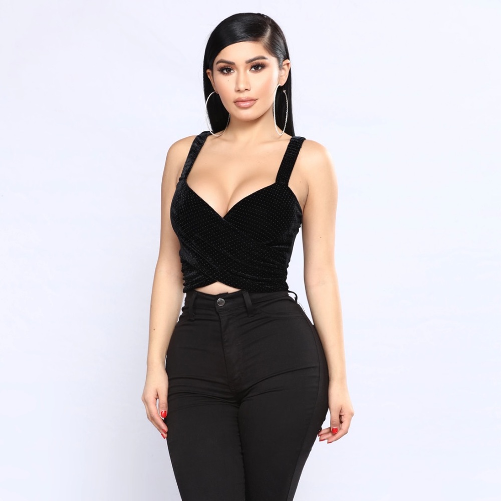 Velvet Crop Top